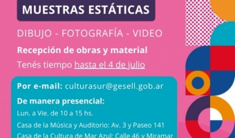 JUEGOS BONAERENSES: SE RECEPCIONAN OBRAS PARA LAS DISCIPLINAS DE DIBUJO, FOTOGRAFA Y VIDEO
